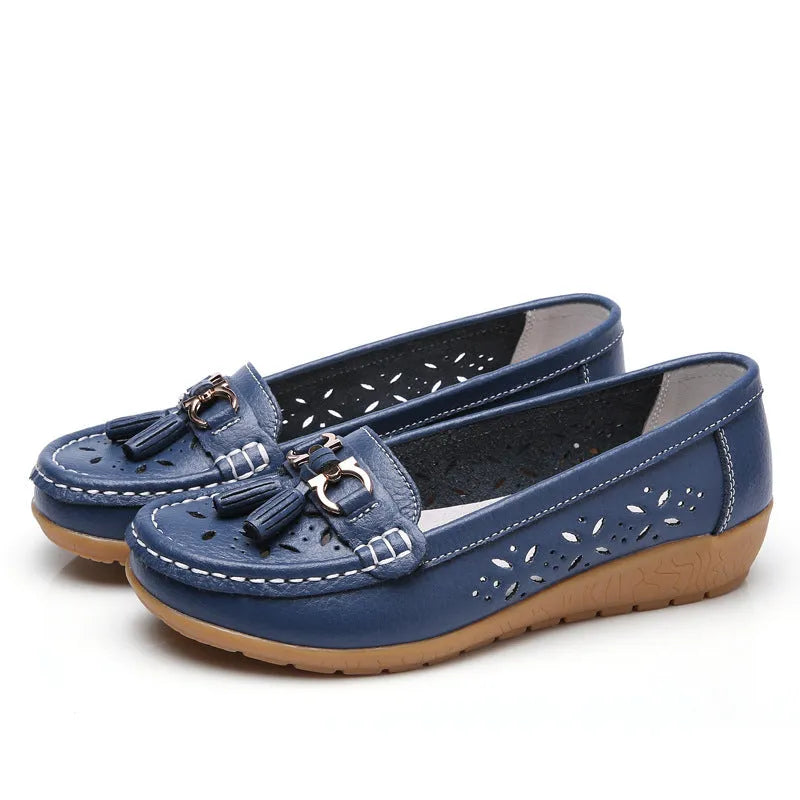 SERELA™ - mocassin femme cuir tres souple - Confort Absolu & Élégance Garantie