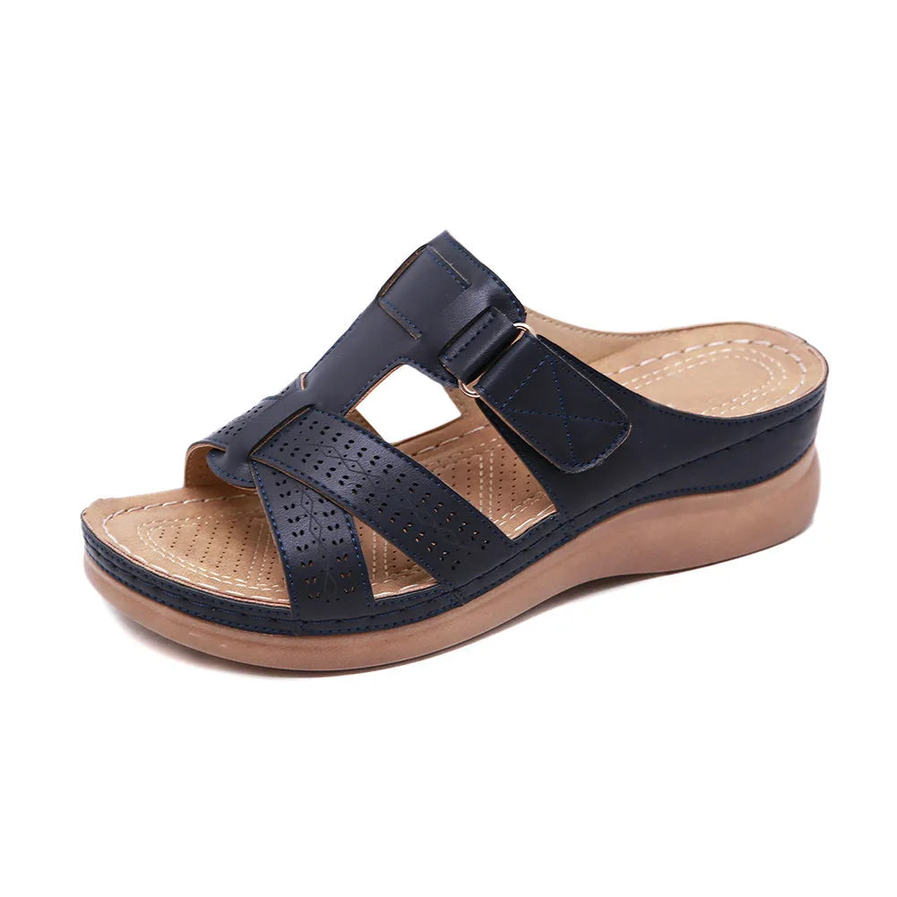 Sandales femme confort orthopédique ÉLORA™ – Maintien, stabilité & style élégant